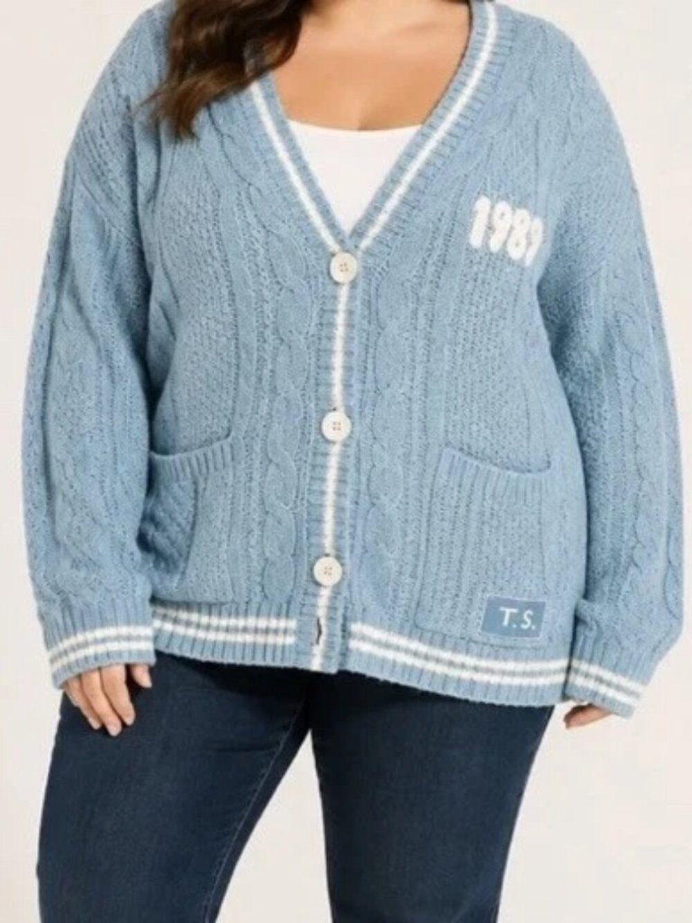 Taylor Swift 1989 Taylor's Version Cardigan in Blue Size XL/XXL